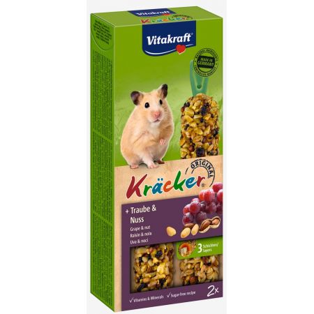 Hamsterkracker druif/noot 2in1