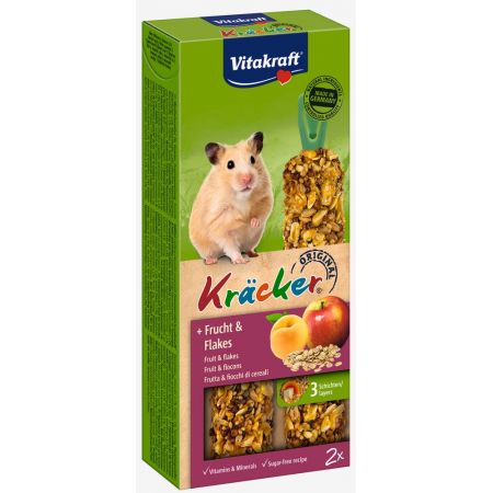 Hamsterkracker fruit/flakes-kräcker 2in1