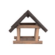 Hangend vogelvoerderhuis Zwart-Grijs - B 27 x D 27 x H 23 cm - afbeelding 2