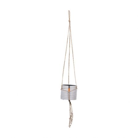 Hangende vaas cylinder I Loop 17x17x17 ivoor