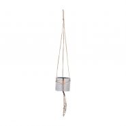 Hangende vaas cylinder I Loop 17x17x17 ivoor