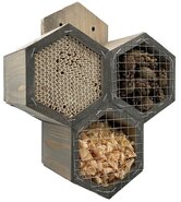 Insectenhotel Grijs - B 24 x D 11 x H 33 cm - afbeelding 1