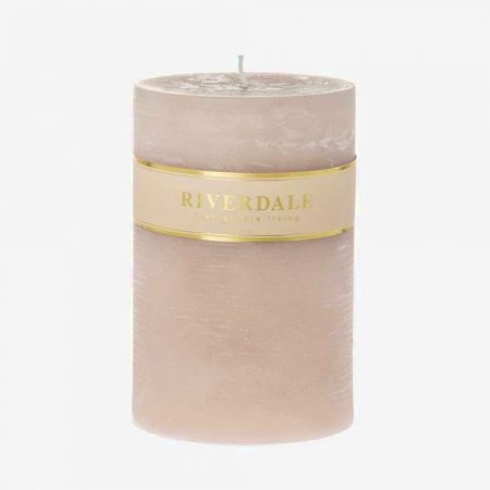 Kaars Pillar beige 10x15cm