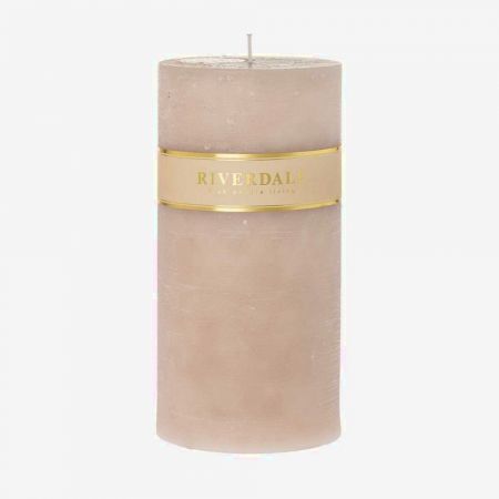 Kaars Pillar beige 10x20cm