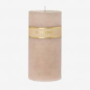 Kaars Pillar beige 10x20cm