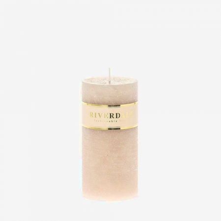 Kaars Pillar beige 7x14cm