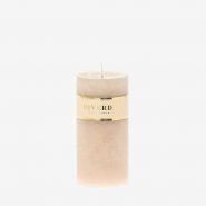 Kaars Pillar beige 7x14cm