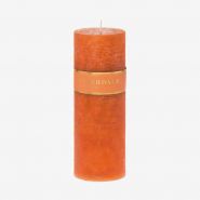 Kaars Pillar burnt orange 7x20cm