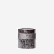 Kaars Pillar Dark grey 10x10cm