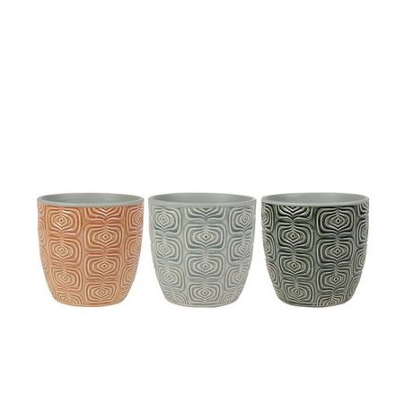 Krat pot Nienke spring D57x35 H35 3 assorti