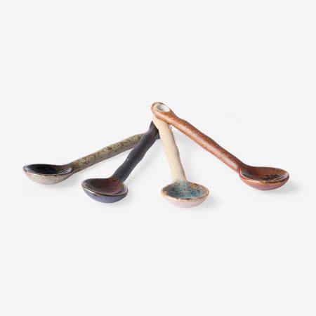 kyoto ceramics: japanese tea spoons (set of 4) - afbeelding 3