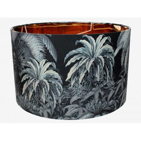 Lampenkap planten polyester zwart 45x45x28cm