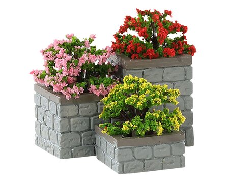 Lemax Flower bed boxes, set of 3