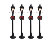 Lemax Gas lantern street lamp, set of 4, B/O (4,5V)