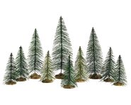 Lemax Needle Pine trees, set of 10