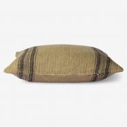 linen cushion dark beige (45x45) - afbeelding 2