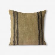 linen cushion dark beige (45x45) - afbeelding 1