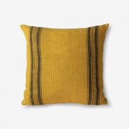 linen cushion mustard (45x45) - afbeelding 1