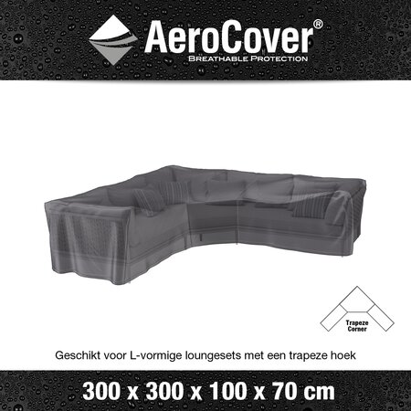 Lounge cover L/ Trapeze 300x300x100xH70 - afbeelding 3