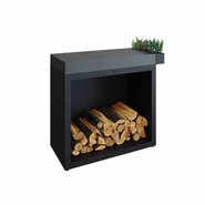 OFYR Butcher Block Storage 90 Black Ceramic Dark Grey