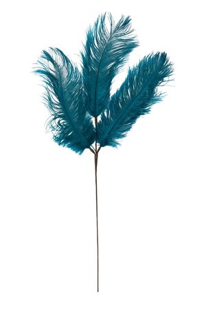 Ornament 3 Veren FEATHER Petrol - 30 x 1 x 59 cm