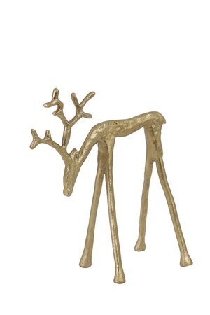 Ornament DEER Goud - 17,5 x 8,5 x 20 cm - afbeelding 1