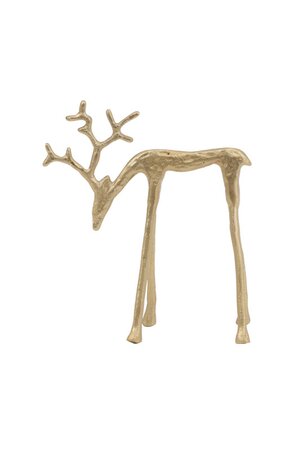 Ornament DEER Goud - 17,5 x 8,5 x 20 cm - afbeelding 2