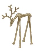 Ornament DEER Goud - 21,5 x 9,5 x 25 cm - afbeelding 1