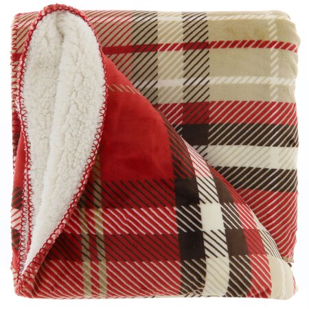 Plaid Huub Red - 130 x 160 cm