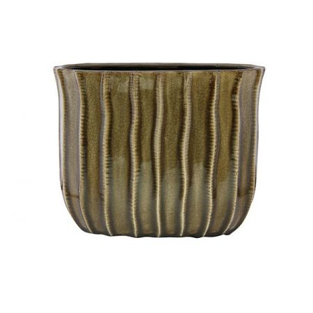 Planter Manon taupe D29x14 H24