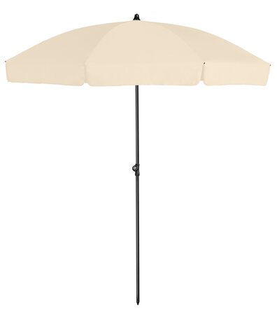 Platinum Middenstokparasol Aruba volant Ø 200 cm Ecru - afbeelding 1