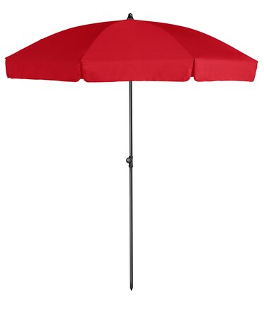 Platinum Middenstokparasol Aruba volant Ø 200 cm Rood - afbeelding 1