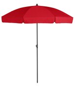 Platinum Middenstokparasol Aruba volant Ø 200 cm Rood - afbeelding 1