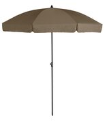 Platinum Middenstokparasol Aruba volant Ø 200 cm Taupe - afbeelding 1