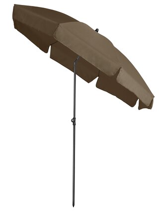 Platinum Middenstokparasol Aruba volant Ø 200 cm Taupe - afbeelding 2