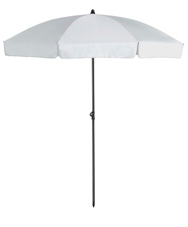 Platinum Middenstokparasol Aruba volant Ø 200 cm Wit - afbeelding 1