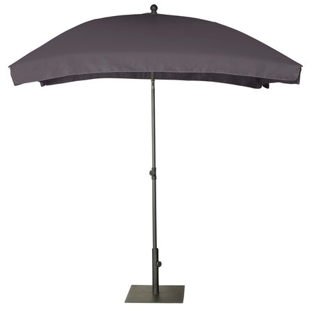 Platinum Middenstokparasol Aruba volant 200 x 130 cm Antraciet - afbeelding 1