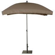 Platinum Middenstokparasol Aruba volant 200 x 130 cm Taupe - afbeelding 1