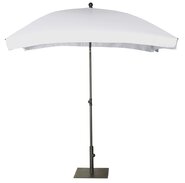 Platinum Middenstokparasol Aruba volant 200 x 130 cm Wit - afbeelding 1