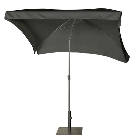 Platinum Middenstokparasol Aruba volant 200 x 130 cm Zwart - afbeelding 2