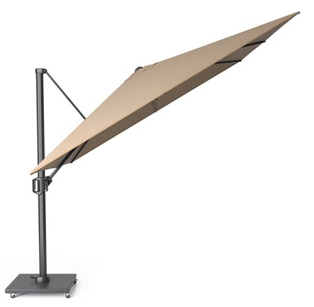 Platinum Zweefparasol Challenger T¹ 300 x 300 cm Taupe - afbeelding 2