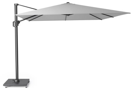 Platinum Zweefparasol Challenger T¹ 300x300 lichtgrijs - afbeelding 1