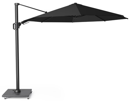 Platinum Zweefparasol Challenger T² Ø 350 cm Zwart - afbeelding 1