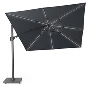 Platinum Zweefparasol Challenger T² Glow 300 x 300 cm Antraciet - afbeelding 2