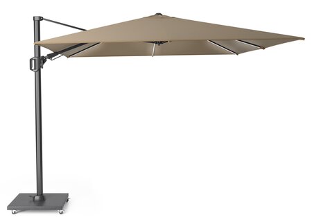 Platinum Zweefparasol Challenger T² Glow 300 x 300 cm Taupe - afbeelding 1