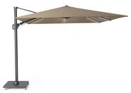 Platinum Zweefparasol Challenger T² Glow 300 x 300 cm Taupe - afbeelding 1