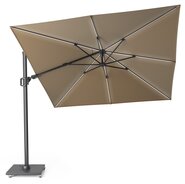 Platinum Zweefparasol Challenger T² Glow 300 x 300 cm Taupe - afbeelding 2