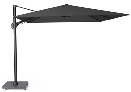 Platinum Zweefparasol Challenger T² Premium 300 x 300 cm Faded black - afbeelding 1