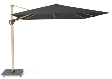 Platinum Zweefparasol Challenger T² Premium 300 x 300 cm Faded black - afbeelding 1