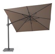 Platinum Zweefparasol Challenger T² Premium 300 x 300 cm Havana - afbeelding 2